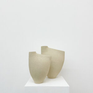 Vase Sculpture BIRD (grès blanc)